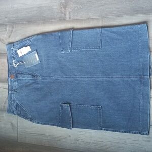 Democracy Blue Denim Cargo Skirt New With Tags